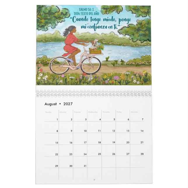 Spanisch 2024 Jahr Text S 56:3 Kalender (Aug 2027)