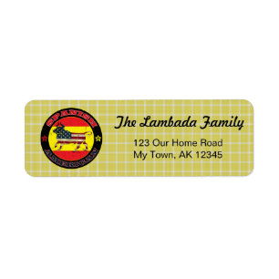 Spanisch American Bull Address Labels