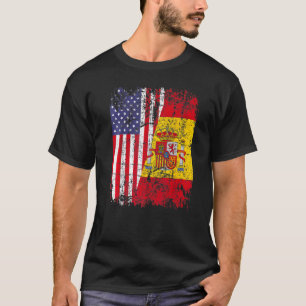 Spanisch American Flag Spanien Usa Bandera Espana T-Shirt