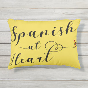 Spanisch bei Herz Accent Pillow, Spanien Kissen Für Draußen