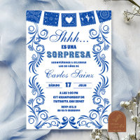 Spanisch Blau Talavera SORPRESA Geburtstagsfeier