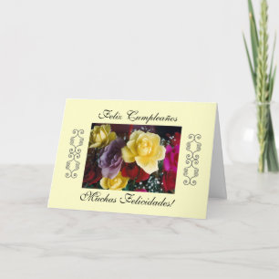 Spanisch: Cumpleaños/Geburtstag Karte