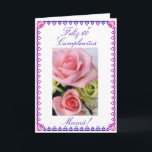 Spanisch: Der 60. Geburtstag der Mama Karte<br><div class="desc">Tarjeta Post: EL Sexagésimo Cumpleaños de Mamá Flores Para. Bild der rosa und blauen Blumen auf weißem Hintergrund. "Glückliche 60. Geburtstagsmamma! "; Personifizieren Sie Ihre Mitteilung! Fotografie durch Maria Santos (Lusinhas tun Sul)</div>