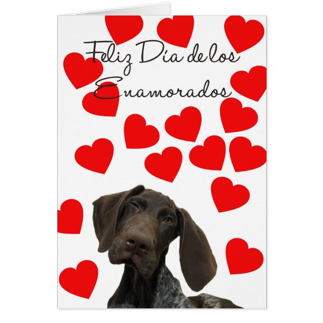 Spanisch Día Enamorados Glossy Grizzine Valentine (Vorne)