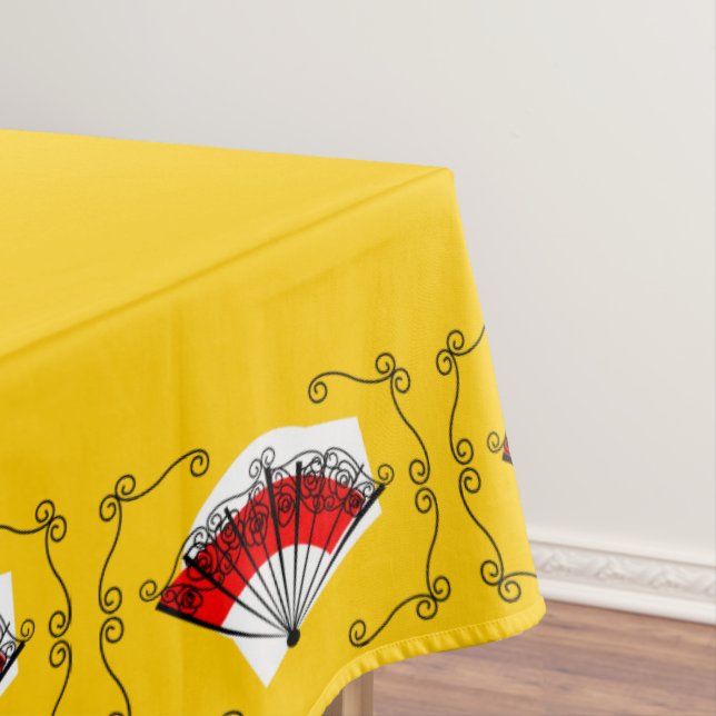 Spanisch Fan Corners tablecloth 60 x 104 Tischdecke (Beispiel)