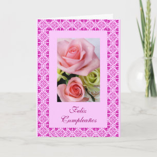 Spanisch: Feliz Cumpleanos Karte