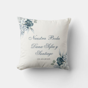 Spanisch Floral Blue Wedding Kissen