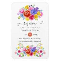 Spanisch florale Fiesta Wedding Save the Date