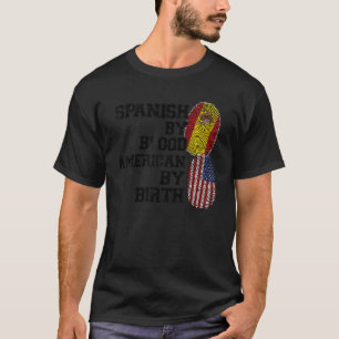 Spanisch, geboren, blutamerikanisch, geboren T-Shirt