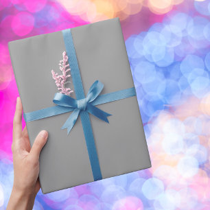 Spanisch Graue Solid Color Geschenkpapier