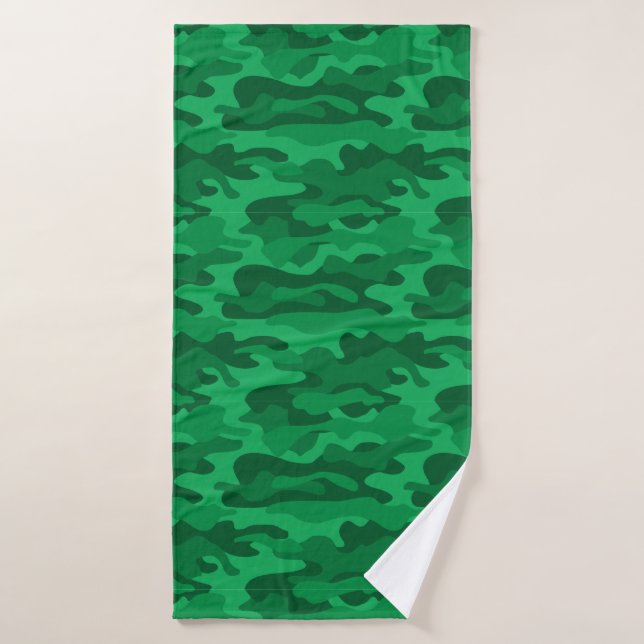 Spanisch-grüne Camouflage Badehandtuch (Badehandtuch)