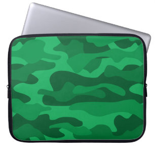 Spanisch-grüne Camouflage Laptopschutzhülle