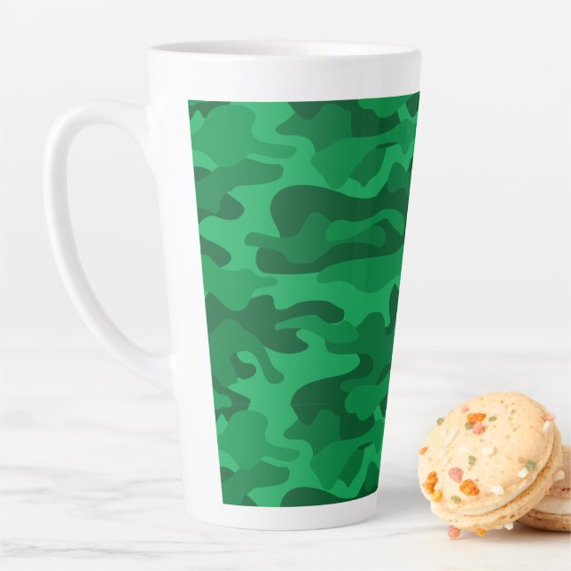 Spanisch-grüne Camouflage Milchtasse (Beispiel)