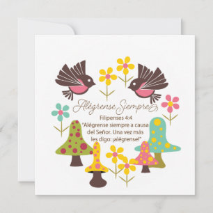 Spanisch Grußkarte immer freuen