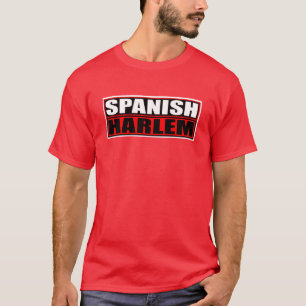 "SPANISCH-HARLEM" ROT UND -SCHWARZES T-Shirt