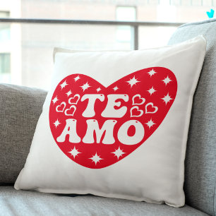 Spanisch I Liebe Du Te Amo Red Valentine's Day Kissen