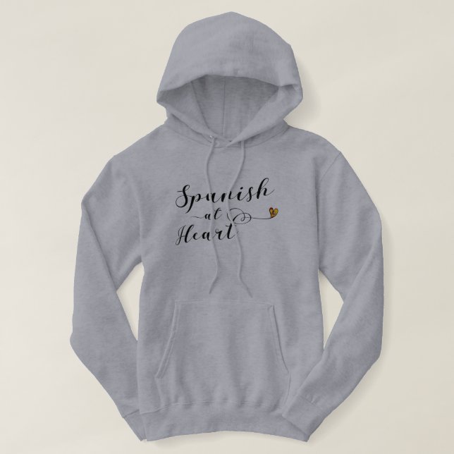 Spanisch im Herzen Spaniens Hoodie (Design vorne)