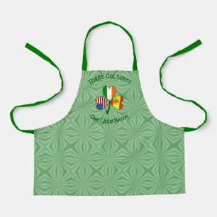 Spanisch Irisch Amerikanische Flagge Shamrock Pers Schürze