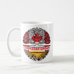 Spanisch Kanadisches Tree-Roots-Flag Kaffeetasse