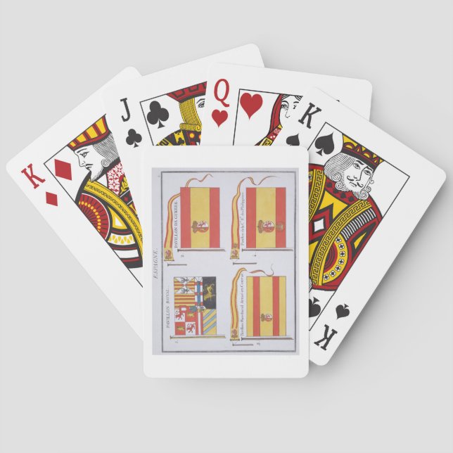Spanisch kennzeichnet, von einem französischen spielkarten (Rückseite)