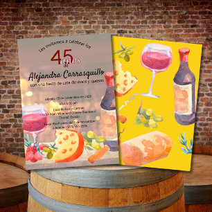 Spanisch Klassischer Wein & Käse Degustation 45. G Einladung