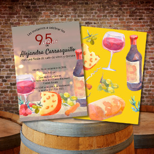 Spanisch Klassischer Wein & Käse Degustation 95. G Einladung