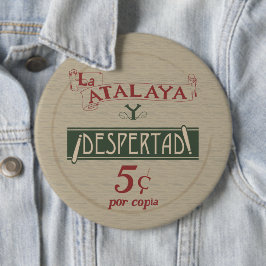 Spanisch La Atalaya Y Despertad 5 Cent Button