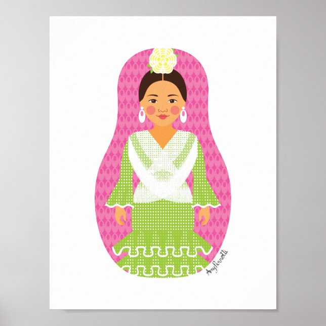 Spanisch Matryoshka Poster (Vorne)