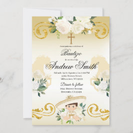 Spanisch Mexikanische Taufe Charro Gold Einladung