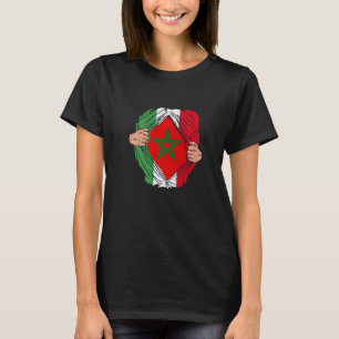 Spanisch mit marokkanischen Wurzeln Maroc Flag mit T-Shirt