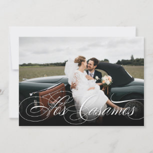 Spanisch Newlyweds erhalten casados Foto Nrn. Casa Ankündigung