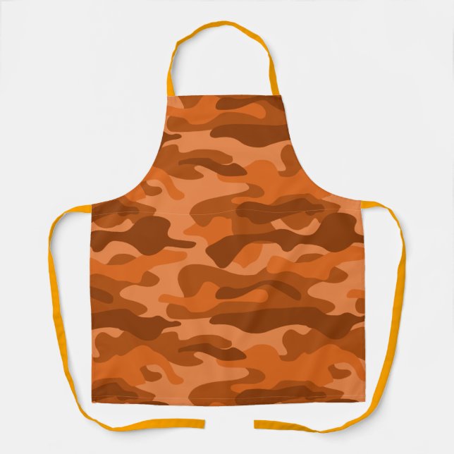 Spanisch Orange Monocolor Camo Schürze (Vorderseite)