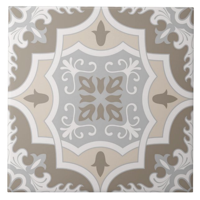 Spanisch Portugiesisch Boho Fliese (Vorderseite)