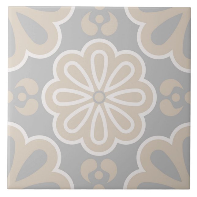 Spanisch Portugiesisch Boho Fliese (Vorderseite)