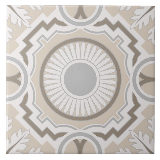 Spanisch Portugiesisch Boho Fliese (Vorderseite)