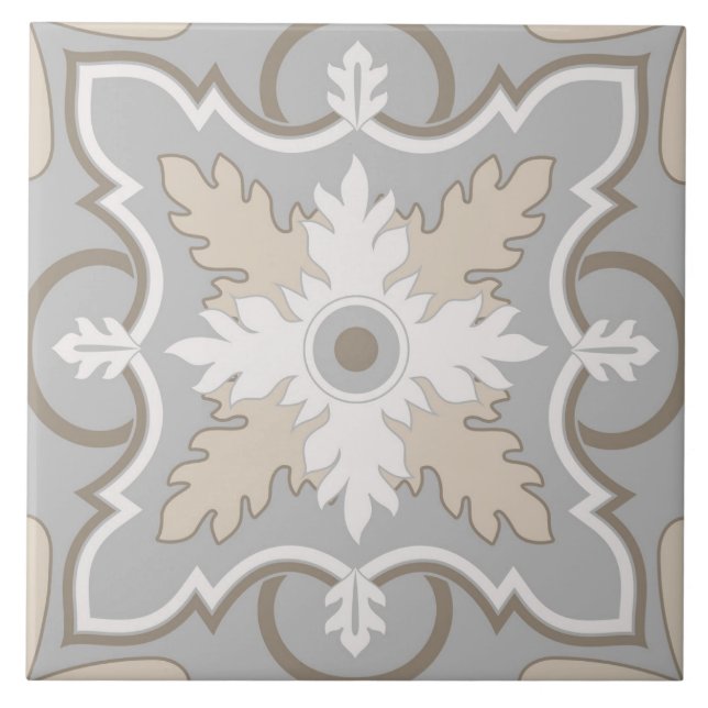 Spanisch Portugiesisch Boho Fliese (Vorderseite)