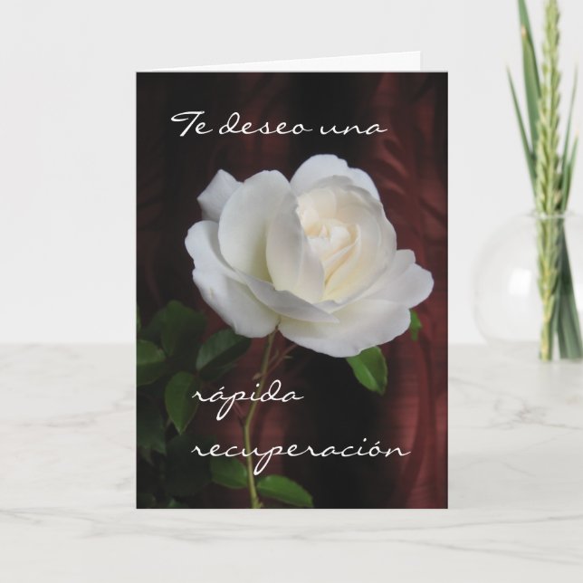 Spanisch: Recuperación/Get Well bald Karte (Vorderseite)