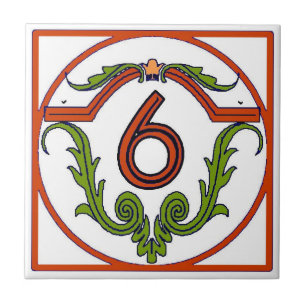 Spanisch-Rote Schreiben 6 Fliese