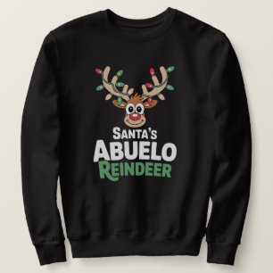 Spanisch: Santas Abuelo-Rentier Sweatshirt