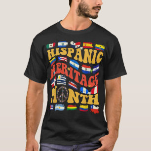 Spanisch sprechende Länder flaggen hispanisches Er T-Shirt
