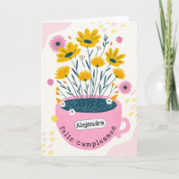Spanisch Süße Rosa Kaffeetassen Pflanzkübel Geburt