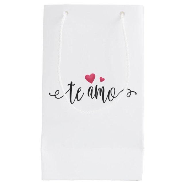 Spanisch Te Amo I Liebe You Valentine | Geschenktü Kleine Geschenktüte (Vorderseite)