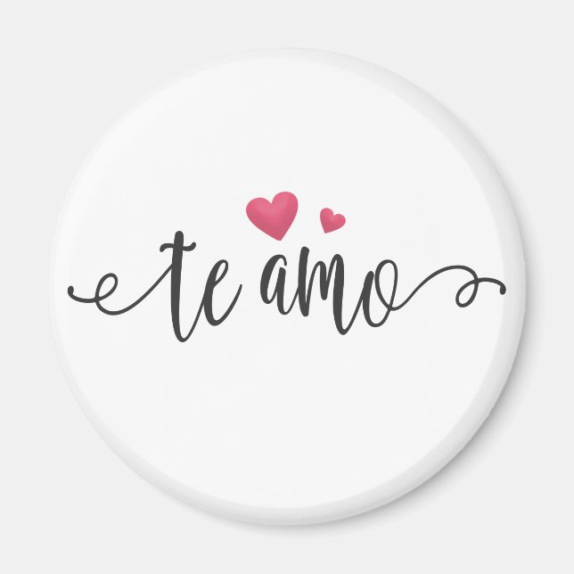 Spanisch Te Amo I Liebe You Valentine | Magnet (Vorne)