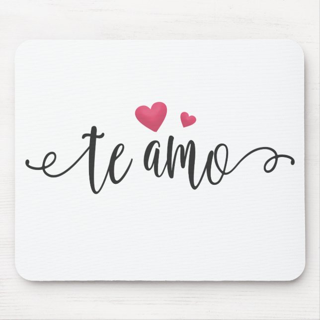 Spanisch Te Amo I Liebe You Valentine | Mousepad (Vorne)