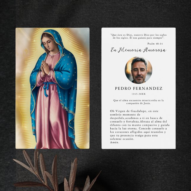 Spanisch Unsere Dame von Guadalupe Foto Gebetskart (Von Creator hochgeladen)