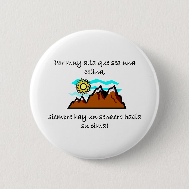Spanisch-Zitate Button (Vorderseite)