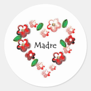 Spanisch-Zitate Runder Aufkleber