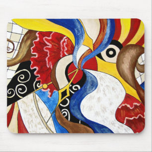 Spanische abstrakte Kunstmalerei Mousepad