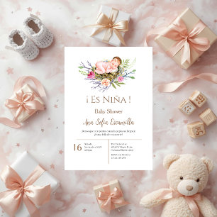 Spanische Babyparty-Einladung für Mädchen Einladung