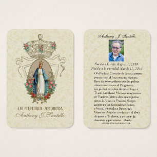 Spanische Beerdigung Katholische Jungfrau Mary Mem